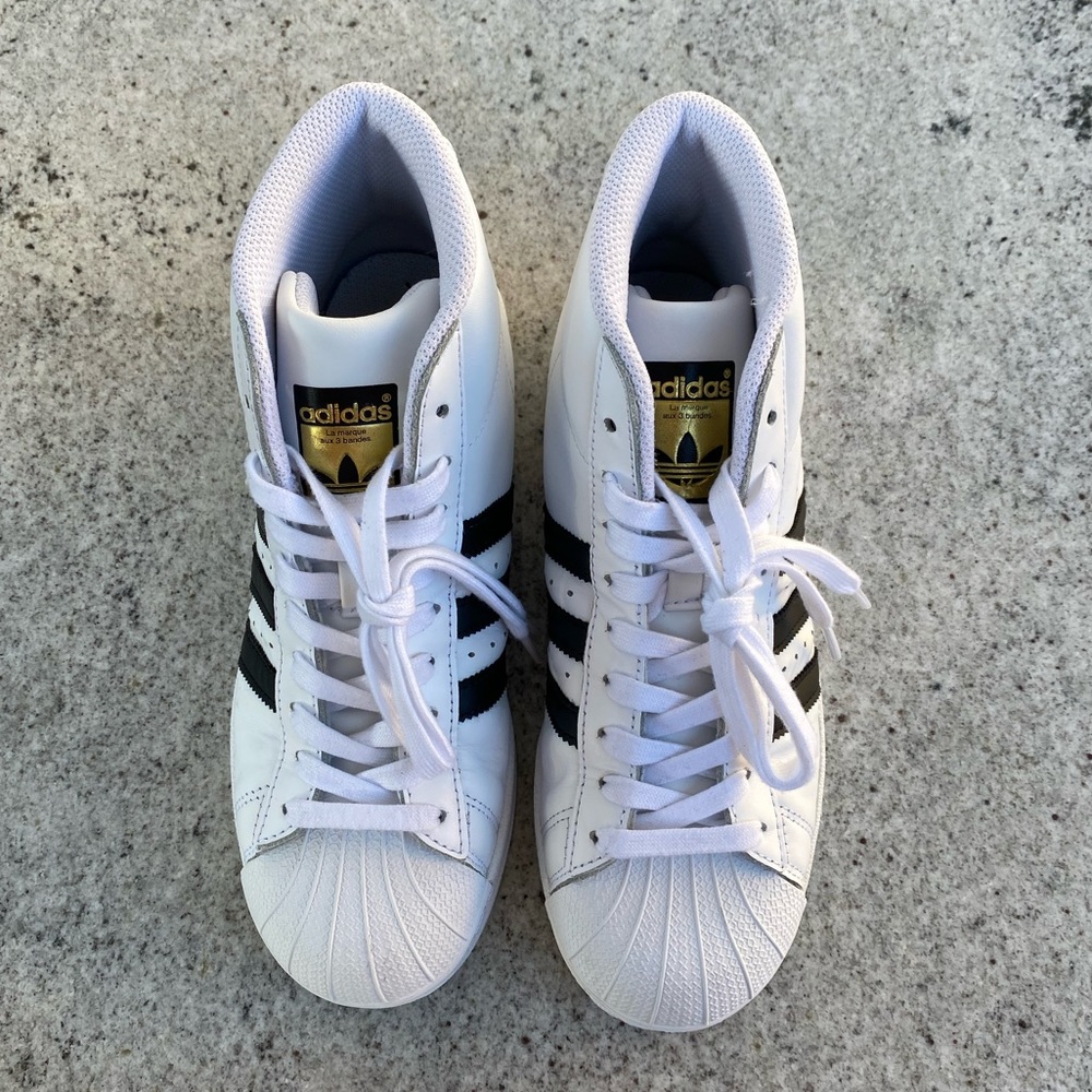 Excellent Condition Adidas Pro-Model Leather High… - image 7